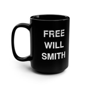 FREE WILL SMITH Black Mug, 15oz